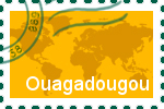 Briefmarke Ouagadougou Briefmarke der Stadt Ouagadougou