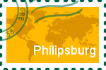 Briefmarke der Stadt Philipsburg
