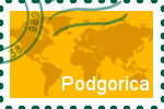 Briefmarke Podgorica Briefmarke der Stadt Podgorica