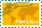Briefmarke Port-Louis Briefmarke der Stadt Port-Louis