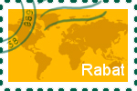 Briefmarke Rabat Briefmarke der Stadt Rabat