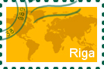 Briefmarke der Stadt Riga
