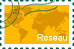 Briefmarke Roseau Briefmarke der Stadt Roseau
