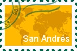 Briefmarke der Stadt San Andrés