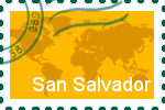 Briefmarke der Stadt San Salvador