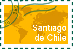 Briefmarke Santiago de Chile Briefmarke der Stadt Santiago de Chile