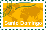 Briefmarke Santo Domingo Briefmarke der Stadt Santo Domingo