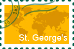 Briefmarke der Stadt St. George's
