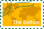 Briefmarke The Bottom Briefmarke der Stadt The Bottom