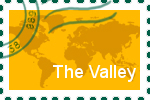 Briefmarke der Stadt The Valley