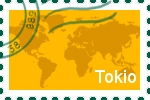 Briefmarke der Stadt Tokio