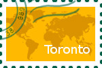 Briefmarke Toronto Briefmarke der Stadt Toronto