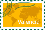 Briefmarke der Stadt Valencia