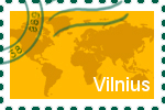 Briefmarke der Stadt Vilnius