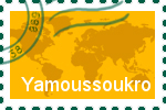 Briefmarke Yamoussoukro Briefmarke der Stadt Yamoussoukro