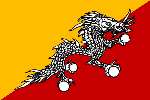 Flagge von Bhutan