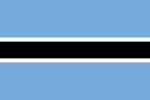 Flagge Botswana Flagge von Botswana