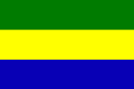 Flagge Gabun Flagge von Gabun