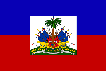 Flagge Hand Flagge von Haiti