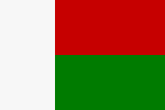 Flagge Madagaskar Flagge von Madagaskar
