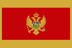 Flagge Montenegro Flagge von Montenegro