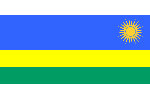 Flagge Ruanda Flagge von Ruanda