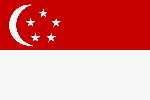 Flagge Singapur Flagge von Singapur