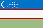Flagge Usbekistan Flagge von Usbekistan